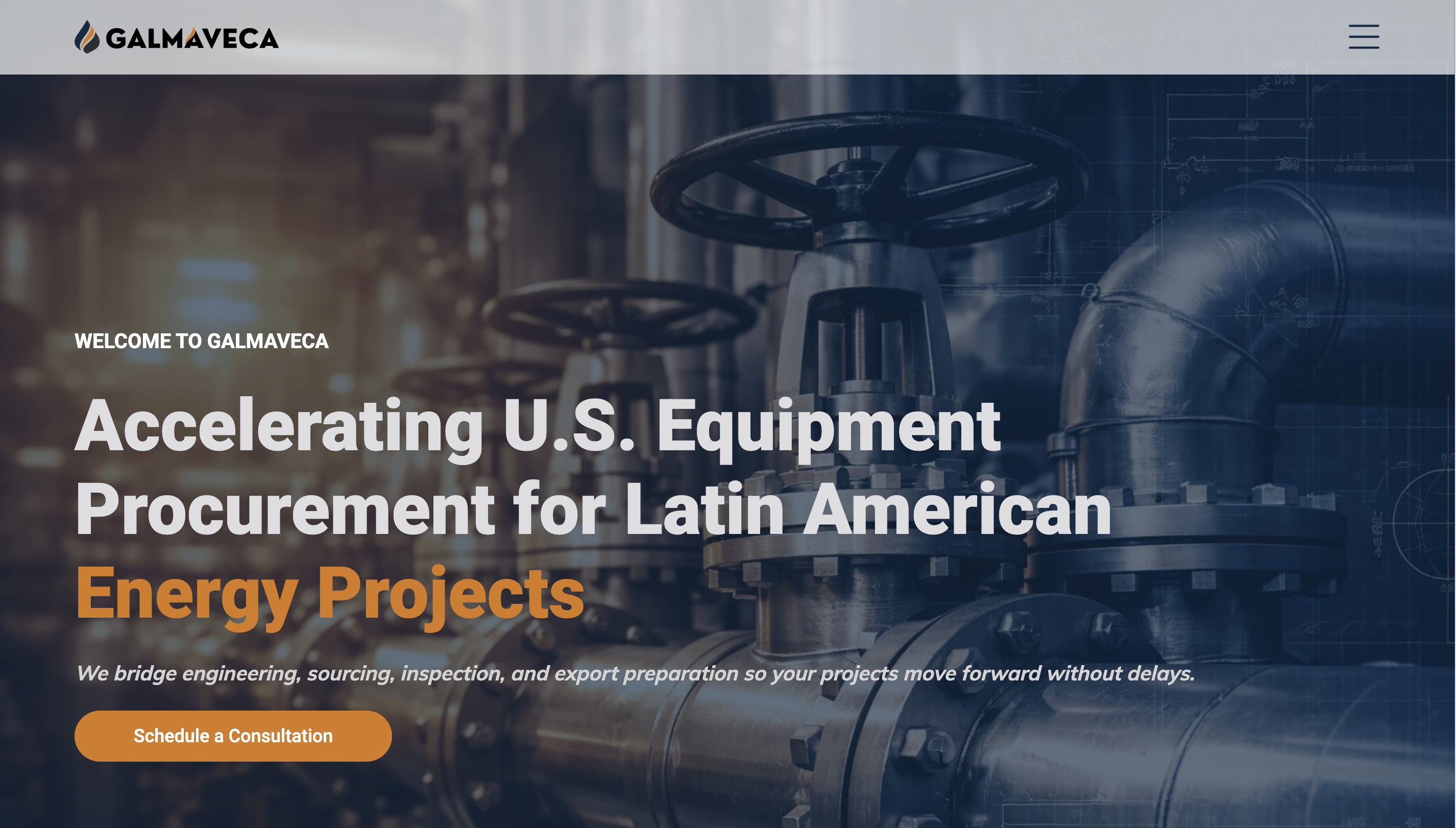 Galmaveca — Oil & gas B2B · Brand & site